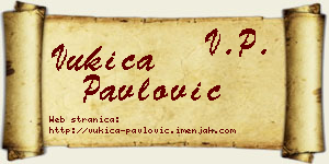 Vukica Pavlović vizit kartica